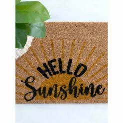 Shiraleah "Hello Sunshine" Doormat Rugs & Mats Natural -Shiraleah Shop unnamed file 2093