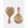 Shiraleah Samba Salad Tossers Serveware Pink
