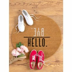 Shiraleah "Hello. / Bye." Doormat Rugs & Mats Natural 2 Shiraleah "Hello. / Bye." Doormat Rugs & Mats Natural -Shiraleah Shop unnamed file 2161