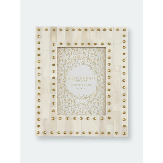 Shiraleah Mansour Studded 5" X 7" Gallery Frame Decorative Accents Ivory Shiraleah Mansour Studded 5" X 7" Gallery Frame Decorative Accents Ivory -Shiraleah Shop unnamed file 2182