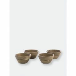 Shiraleah Set Of 4 Montana Bowls Dinnerware & Flatware Natural
