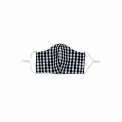 Shiraleah Gingham Face Mask, Black Masks