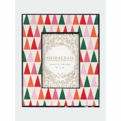 Shiraleah Celebration Geo 4" X 6" Picture Frame, Multi Art