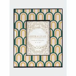 Shiraleah Celebration Rainbow 4" X 6" Picture Frame, Green Art