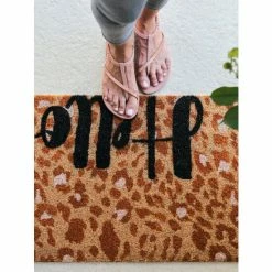 Shiraleah "Hello" Animal Print Doormat Rugs & Mats Natural -Shiraleah Shop unnamed file 2231