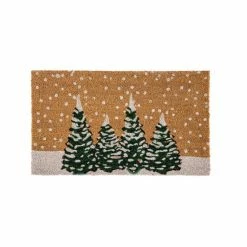 Shiraleah Winter Trees Doormat Decor Natural