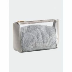 Shiraleah Eden Hair Towel And Zip Pouch Set Accessories Grey