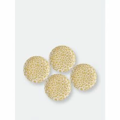 Shiraleah Ainsley Set Of 4 Animal Print Dinner Plate Dinnerware & Flatware Yellow -Shiraleah Shop unnamed file 233