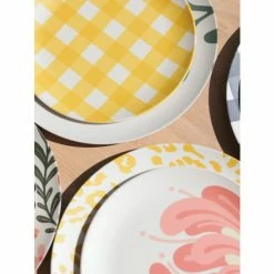 Shiraleah Ainsley Set Of 4 Animal Print Dinner Plate Dinnerware & Flatware Yellow -Shiraleah Shop unnamed file 235