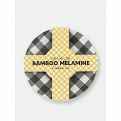 Shiraleah Ainsley Set Of 4 Check Dinner Plate Dinnerware & Flatware Black -Shiraleah Shop unnamed file 238