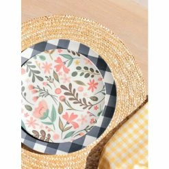 Shiraleah Ainsley Set Of 4 Check Dinner Plate Dinnerware & Flatware Black -Shiraleah Shop unnamed file 239