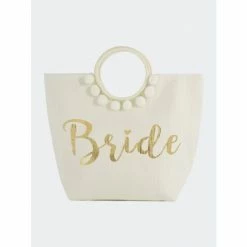 Shiraleah Mia Bride Tote Handbags Ivory