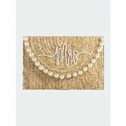 Shiraleah Perla "Mrs" Clutch Handbags Natural