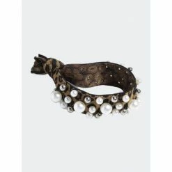 Shiraleah Pearl Pony Tail Holder Hair Leopard