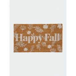 Shiraleah "Happy Fall" Doormat Decor Natural