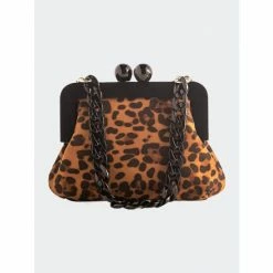 Shiraleah Aldea Frame Clutch, Leopard Wallets