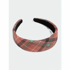 Shiraleah Plaid Headband, Rose Hair