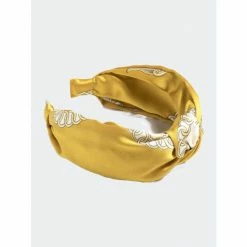 Shiraleah Knotted Scarf Print Headband Hair Yellow