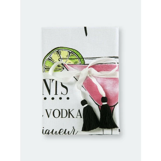 Shiraleah "Cosmopolitan" Tea Towel Tools & Accessories White Shiraleah "Cosmopolitan" Tea Towel Tools & Accessories White -Shiraleah Shop unnamed file 390