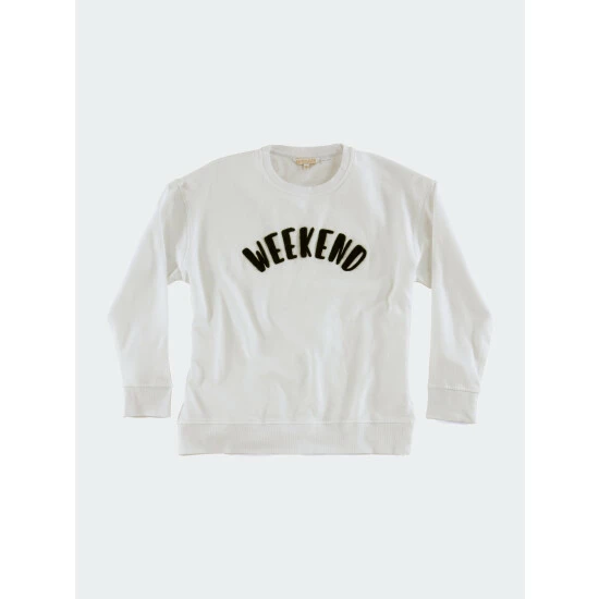 Shiraleah "Weekend" Sweatshirt - Ivory Sweatshirts & Sweaters Shiraleah "Weekend" Sweatshirt - Ivory Sweatshirts & Sweaters -Shiraleah Shop unnamed file 42