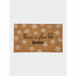 Shiraleah "There's No Place Like Home" Doormat Decor Natural