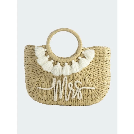 Shiraleah "Mrs" Mini Tote Handbags Natural Shiraleah "Mrs" Mini Tote Handbags Natural -Shiraleah Shop unnamed file 449