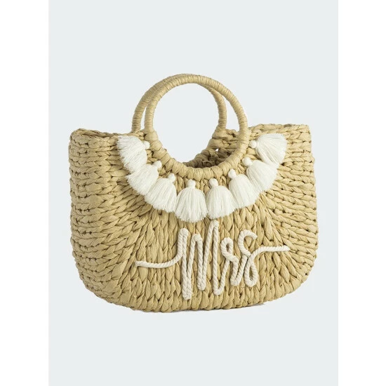 Shiraleah "Mrs" Mini Tote Handbags Natural Shiraleah "Mrs" Mini Tote Handbags Natural -Shiraleah Shop unnamed file 450