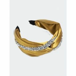 Shiraleah Embellished Knotted Headband, Gold Hair