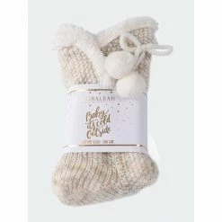 Shiraleah Yosemit Slipper Socks, Oatmeal Accessories -Shiraleah Shop unnamed file 521