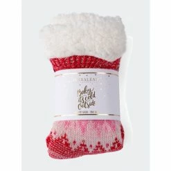 Shiraleah Jules Slipper Socks, Red Accessories -Shiraleah Shop unnamed file 531