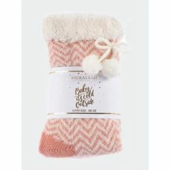 Shiraleah Yancy Slipper Socks, Blush Accessories -Shiraleah Shop unnamed file 538
