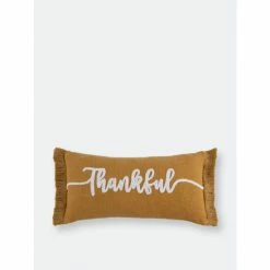 Shiraleah "Thankful" 24" X 12" Pillow Decorative Pillows Honey