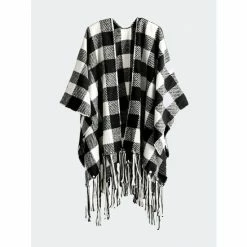 Shiraleah Beltran Cape Shawl Accessories Black