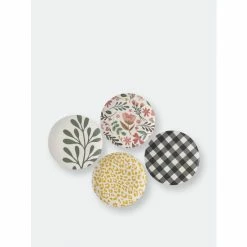 Shiraleah Ainsley Assorted Set Of 4 Dinner Plates Dinnerware & Flatware Mix