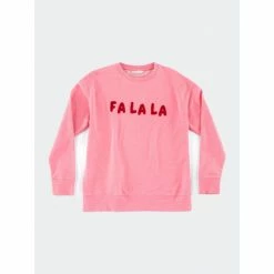 Shiraleah "Fa La La" Sweatshirt Sweatshirts & Sweaters Bubble Gum