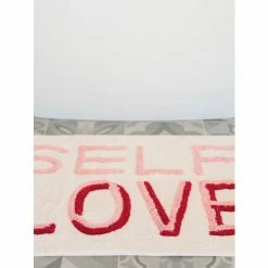 Shiraleah "Self Love" Bath Mat Rugs & Mats Blush -Shiraleah Shop unnamed file 738