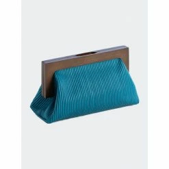 Shiraleah Delta Clutch, Blue Handbags