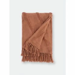 Shiraleah Haven Tufted Throw Blankets & Throws Ginger