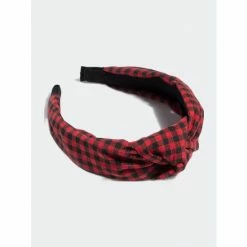 Shiraleah Buffalo Plaid Headband - Red Hair