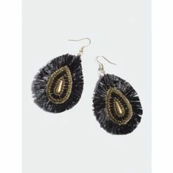 Shiraleah Della Earrings Black