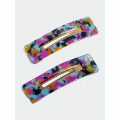 Shiraleah Tortoise Shell Hair Clips - Set Of 2 Multi