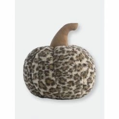 Shiraleah Large Sherpa Pumpkin Pillow Decorative Pillows Brown