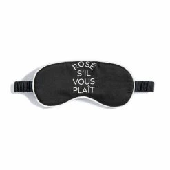 Shiraleah Rose S'Il Vous Plait Eye Mask Sleep Accessories Black