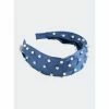 Shiraleah Pearl Wide Headband, Blue Hair