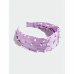 Shiraleah Pearl Wide Headband, Lilac Hair