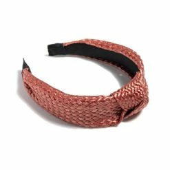 Shiraleah Knotted Woven Headband Hair Rust