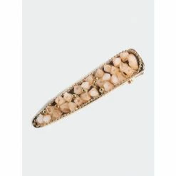 Shiraleah Matte Rhinestone Hair Clip, Blush Default Title