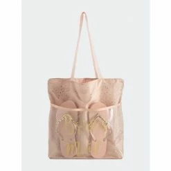 Shiraleah Bridesmaid Tote And Flip-Flop Set Accessories Blush