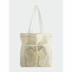 Shiraleah Bride Tote And Flip-Flop Set Accessories Ivory