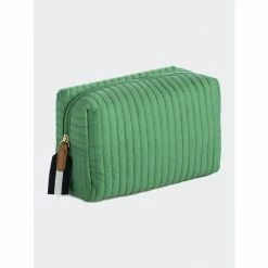 Shiraleah Ezra Large Boxy Cosmetic Pouch - Green Wallets